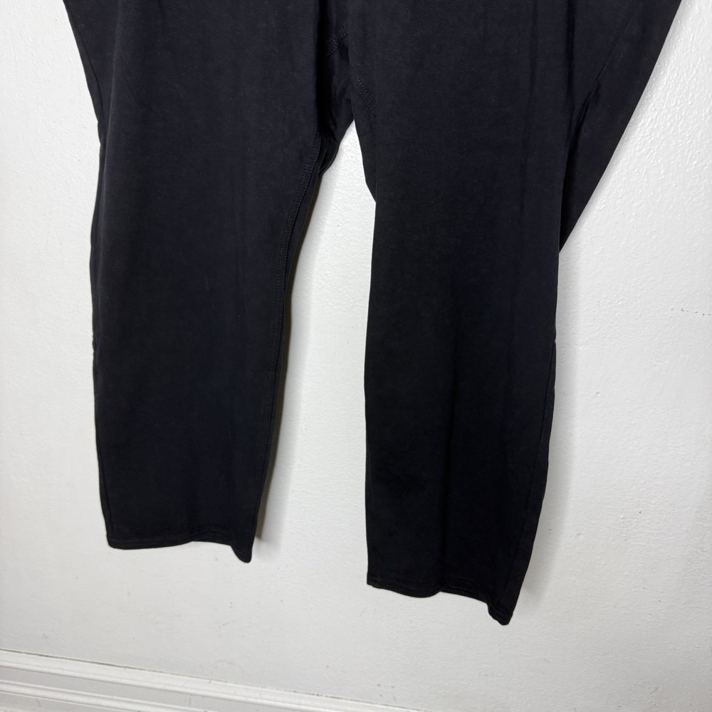 New Avenue Black Jean Knit Pull On Pants Pockets Women's 26/28 Petite - Picture 3 of 10
